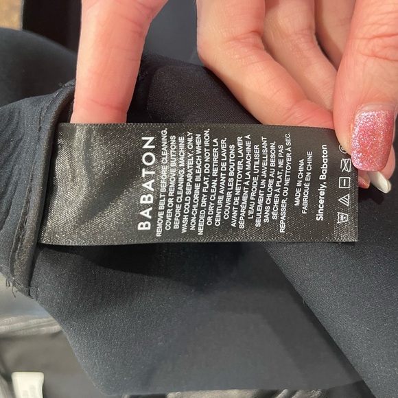 Aritzia Babaton•Vegan Leather Pelli Shirt Jacket•Black•Size 2XL - Picture 6 of 9